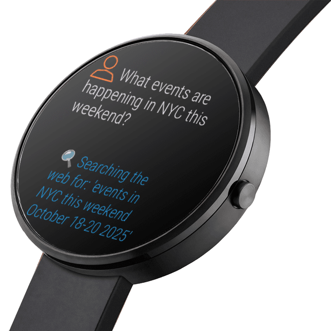 Hopper AI Watch Interface